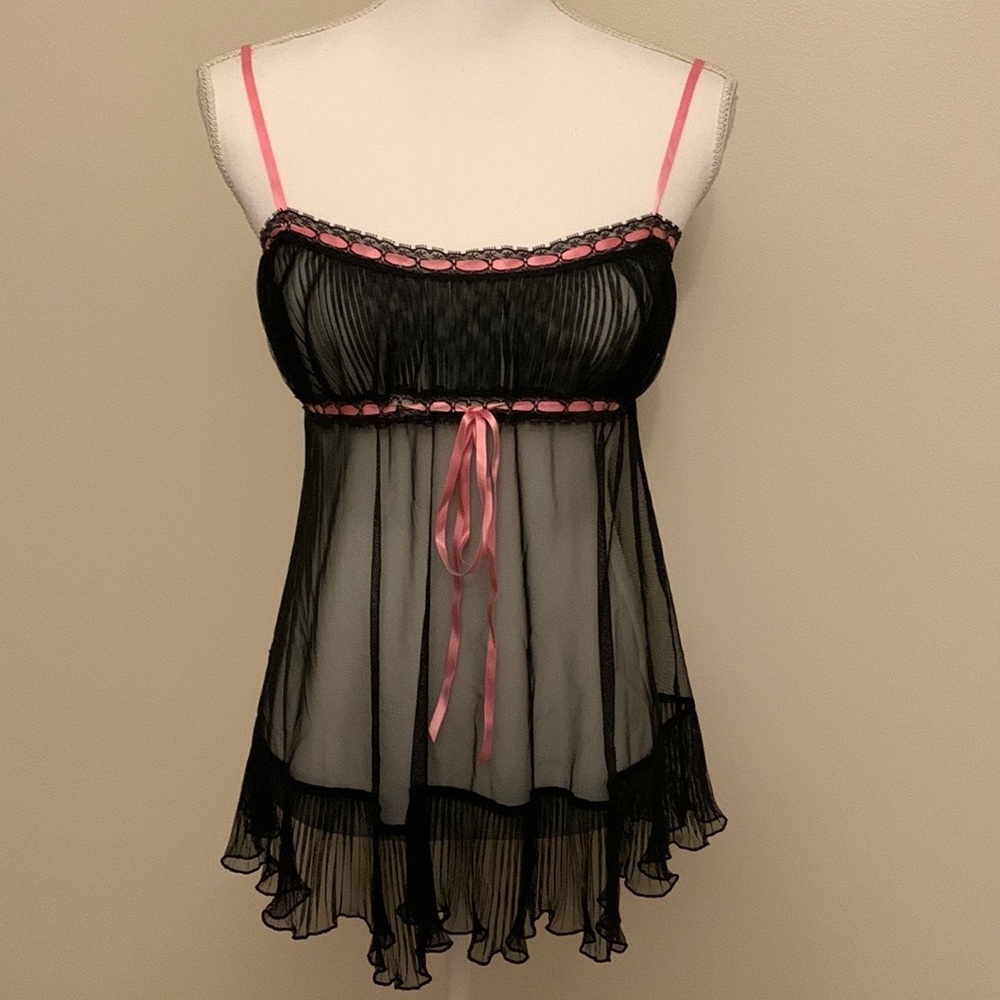 Victoria’s Secret Pleated Milkmaid Babydoll Slip Dress Y2K